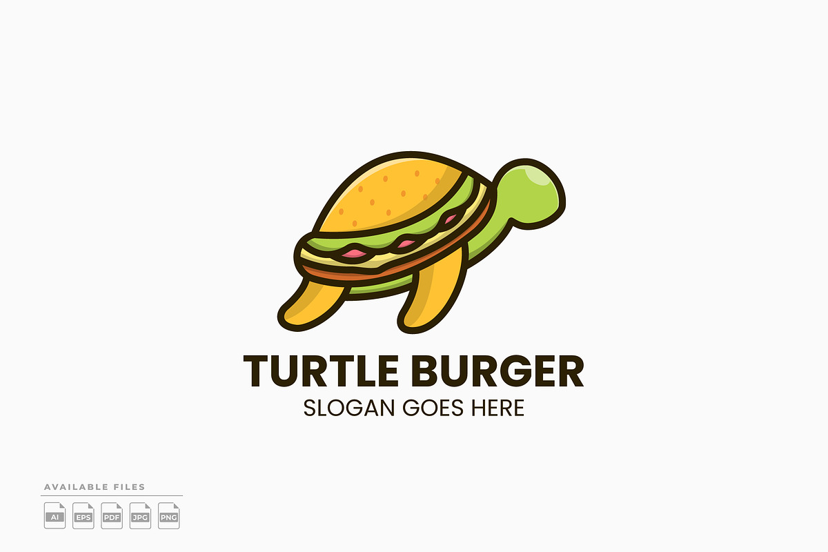 Turtle Burger Logo, a Branding & Logo Template by Zeer Graphic
