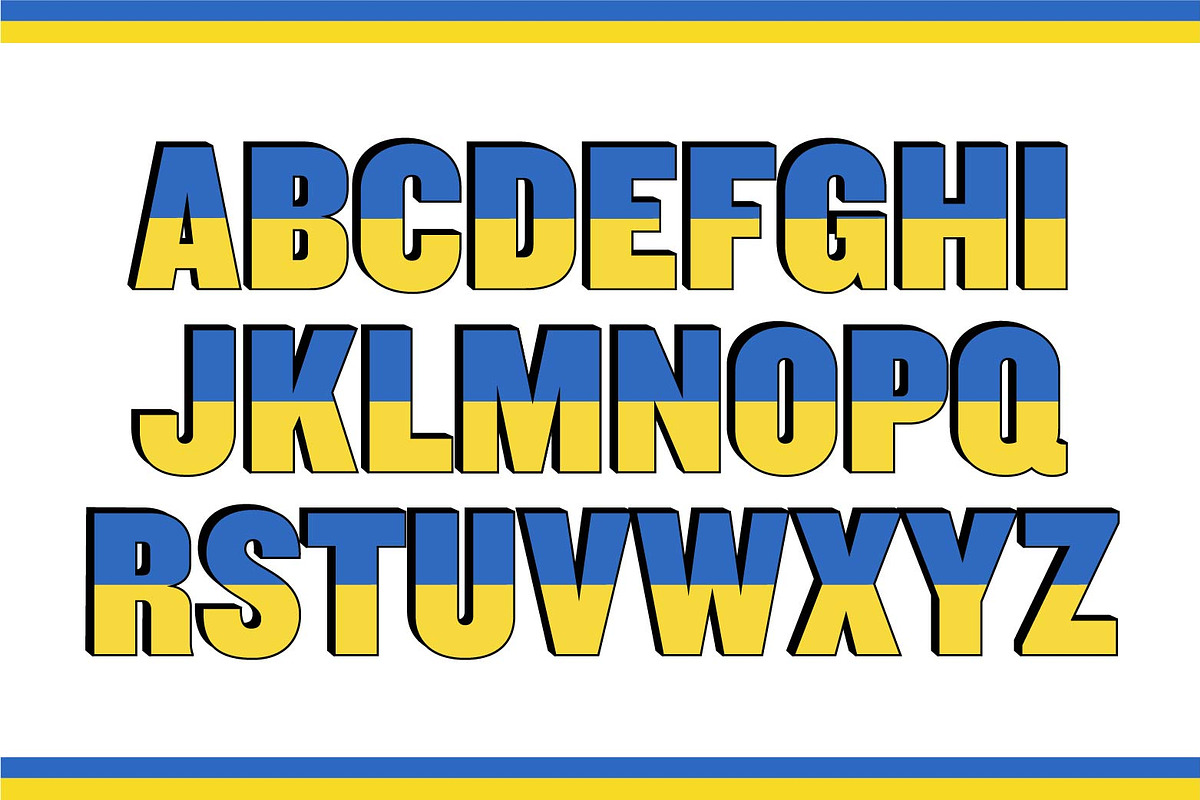 Ukraine Font, a Font by yaisalinas (Photo 2 of 7)