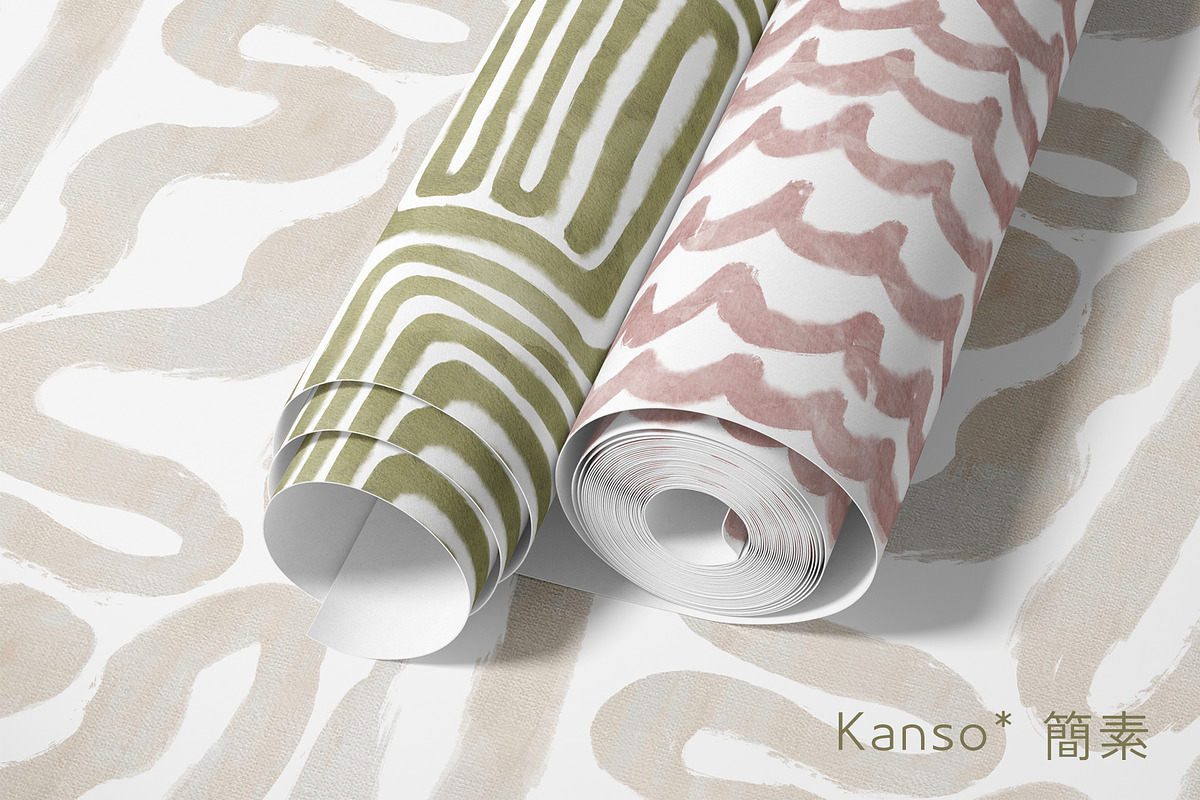 Kanso Japandi Organic Patterns, a Pattern Graphic by mila_leev (Photo 9 of 19)