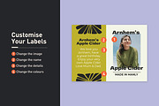Arnhem Bottle Label Template, a Stationery Template by Mountain Folk Creative (Thumbnail 3 of 5)