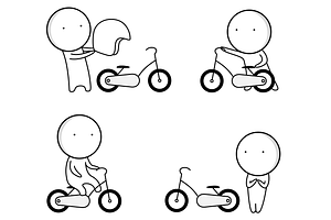Motorcycle and scooter icons, an Icon by JK comics