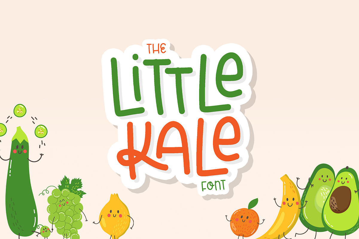 A Little Kale Font, a Font by Lollipop Hand Drawn (Photo 1 of 7)
