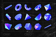 Glossy Metallic Shapes, an Object Graphic by Design Studio (Thumbnail 5 of 6)