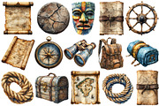 Classic Adventure ClipArt PNG, an Illustration by SinaCreation (Thumbnail 2 of 10)