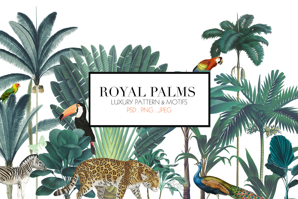 Royal Palms - Luxury Print, a Pattern Graphic by TSTUDIO (Photo 1 of 10)