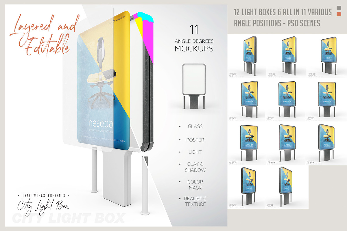 Light Board - 123 Mockups & 6 Scenes, a Mockup by TVartworks (Photo 15 of 27)