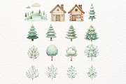 Watercolor Woodland Animals Clipart, an Animal Illustration by Nicolle's Colorful Art (Thumbnail 4 of 7)