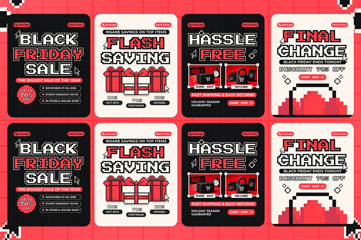 Black Friday Instagram Post, a Social Media Template by Graphr (Photo 2 of 2)