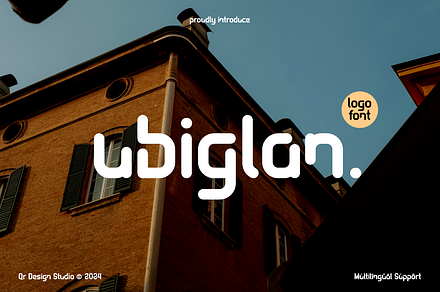 Ubiglan - Sans Modern Logo Font, a Sans Serif Font by QR Design Studio