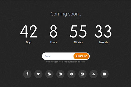 Coming Soon, a Bootstrap Template by Creative Themes