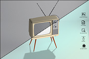 Retro Tv Mockup Pack, a Household Mockup by GraphicVil (Thumbnail 19 of 23)