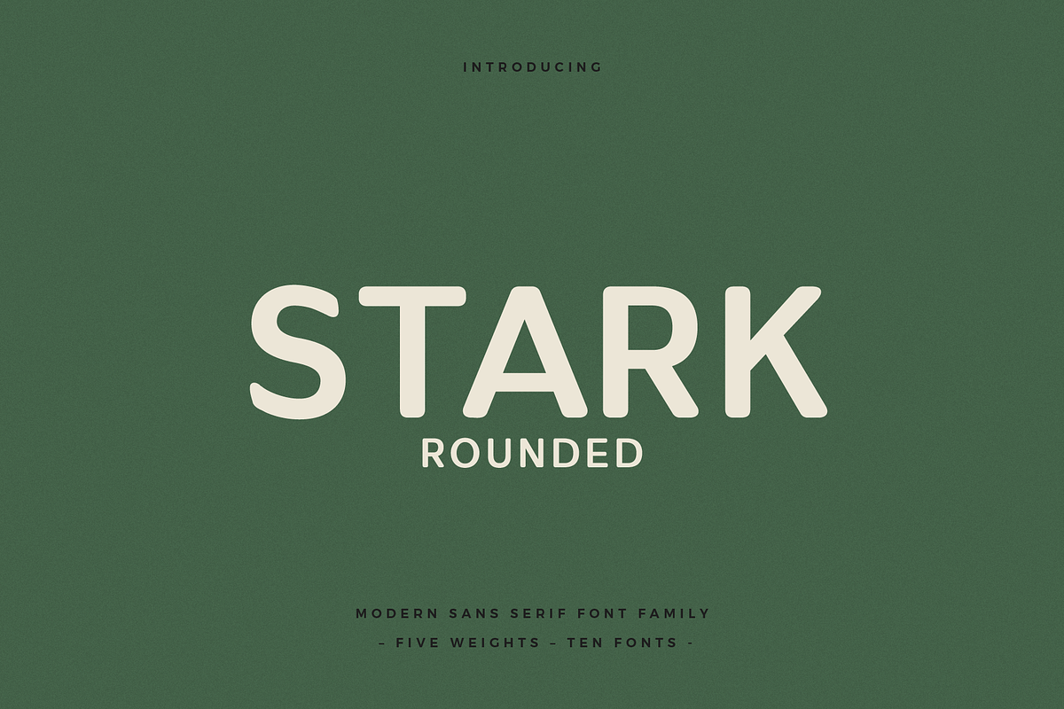 Stark Rounded - A Modern Sans Serif, a Sans Serif Font by Cassandra Cappello (Photo 1 of 9)