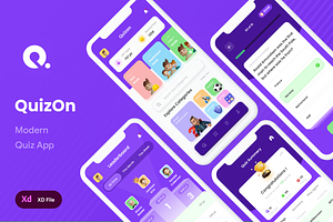 Modern Quiz App UI Quizon