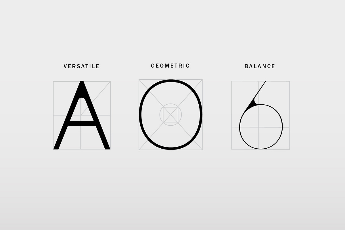 LUNA Typeface | 5 Weights, a Sans Serif Font by Modus Prime (Photo 3 of 6)
