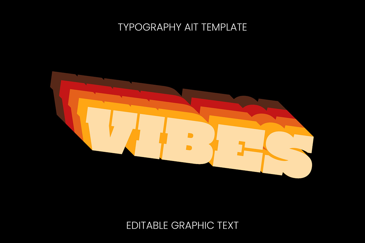 Retro Stack Text Effect