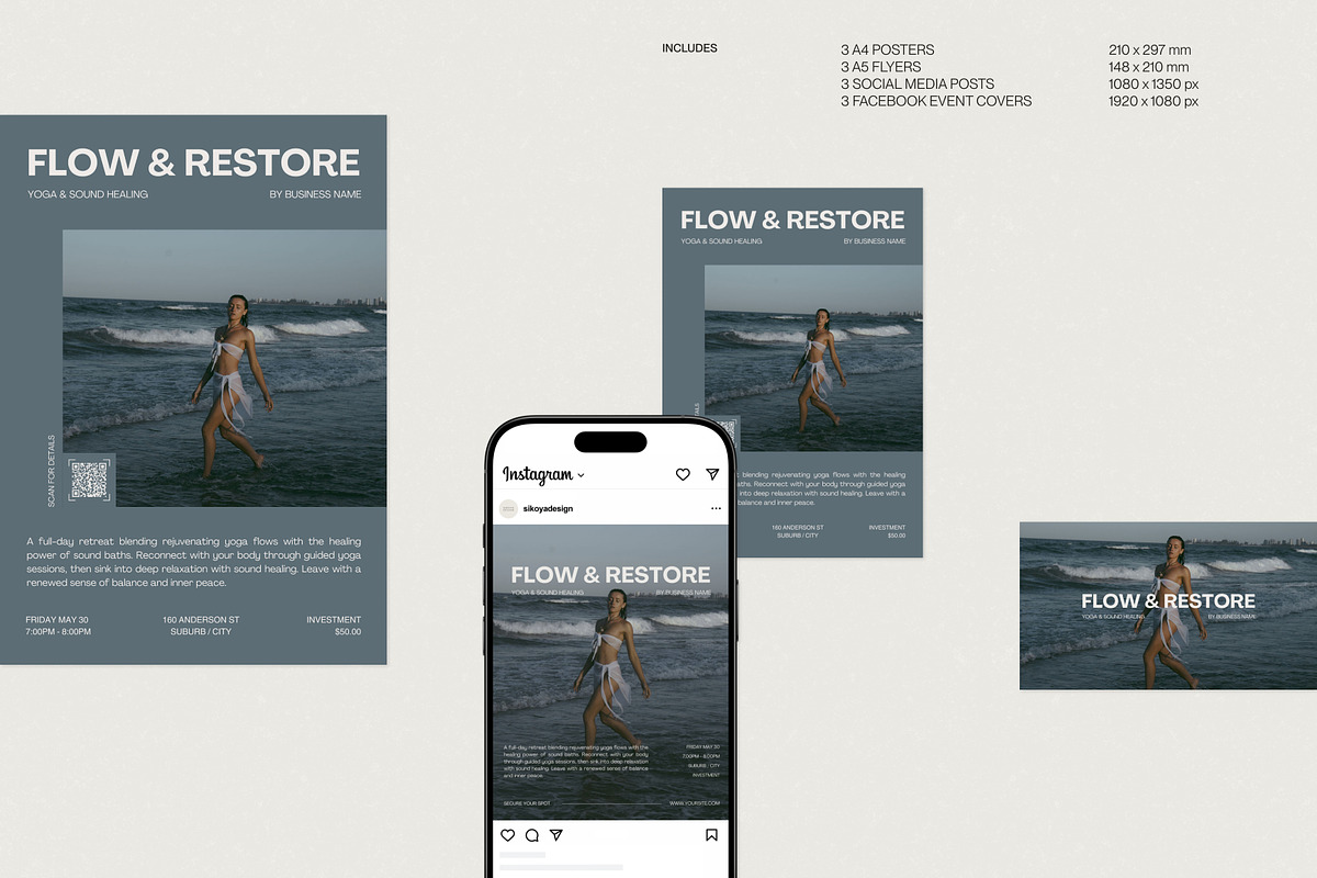180+ Coastal Canva Templates, a Marketing Template by Sikoya Design (Photo 3 of 8)