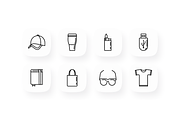 Promotional Products 16 Icons Set, an Outline Icon by Alex Blogoodf (Thumbnail 4 of 5)