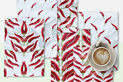 Hot pepper - Set 1, a Pattern Graphic by Yummy (Thumbnail 6 of 13)