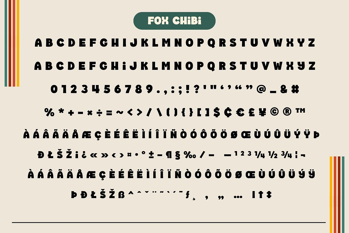 Fox Chibi: 4 Font Styles, a Handwritten Font by Fox7 By Rattana (Photo 9 of 13)