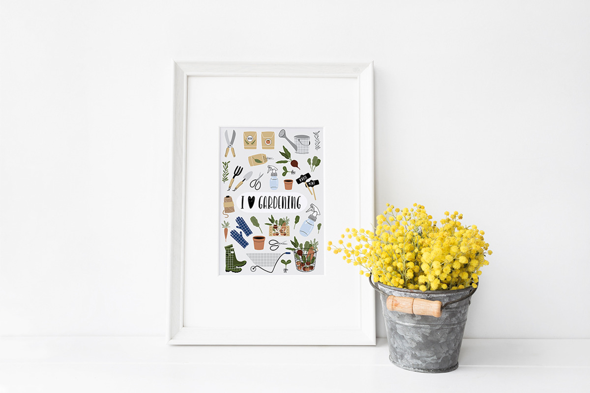 Crazy Plant Lady - gardening set, a Seasonal Illustration by lokko studio (Photo 5 of 5)