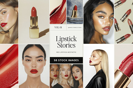 Lipstick Stories Beauty Images, a Beauty & Fashion Photo by Make Stories Studio