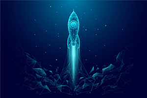 Abstract Rocket Launch