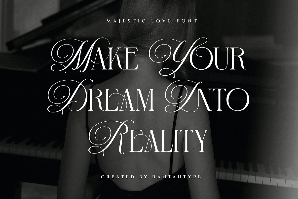Majestic Love Beautiful Serif Font, a Serif Font by RantautypeStudio (Photo 2 of 17)