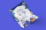 Sweet Blueberry Delight, an Animal Illustration by CreativeValuation (Thumbnail 6 of 12)