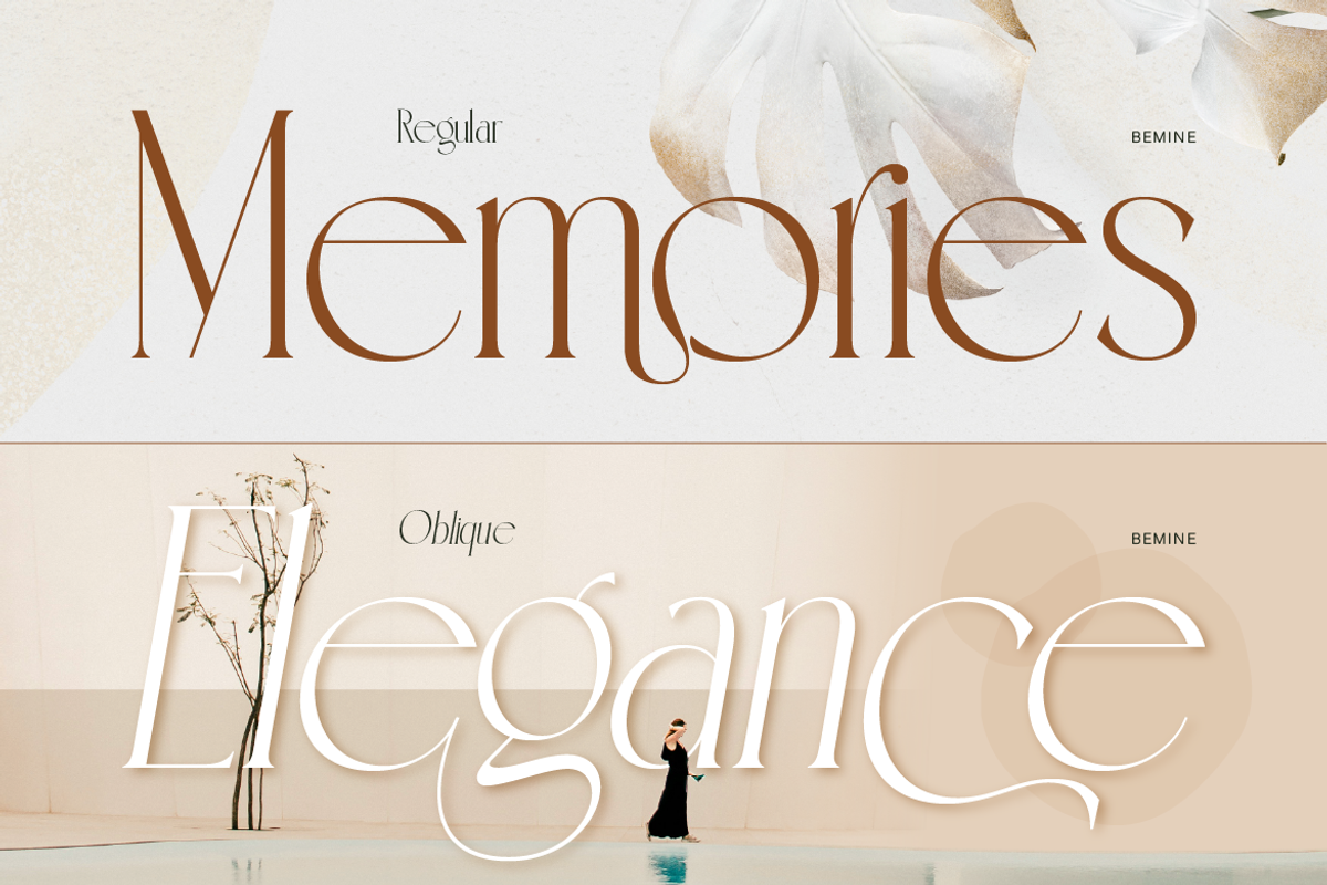 Bemine, a Serif Font by Burntilldead (Photo 4 of 12)