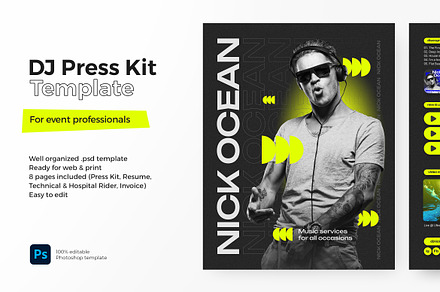 DJ Press Kit & Resume Template / EPK