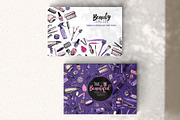 Beauty Salon Promo Cards & Patterns, a Work Illustration by Sopelkin (Thumbnail 4 of 9)
