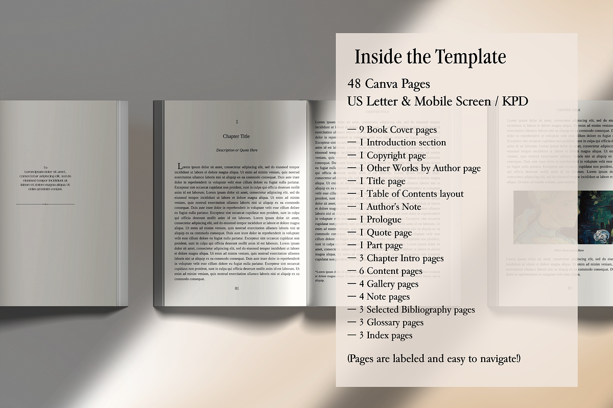 STILL | Chapter Book Canva Template, a Templates & Theme by Hayes Edit Studio (Photo 9 of 12)
