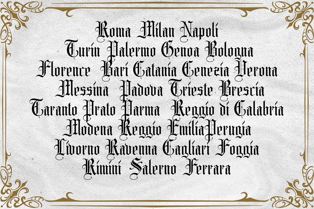 Monshiner, a Blackletter Font by dansdesign (Photo 5 of 7)