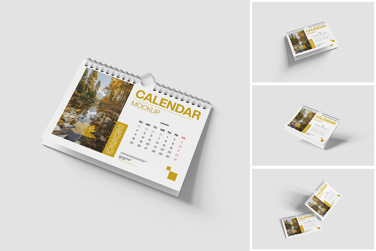 Calendar Mockup, a Product Mockup by MrLetters (Photo 1 of 5)