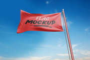 Flag Mockup, an Advertising Mockup by UFR_GRAPHIC (Thumbnail 3 of 4)