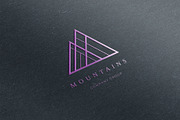 Mountains. Linear geometric logo, a Branding & Logo Template by le-genda (Thumbnail 11 of 14)