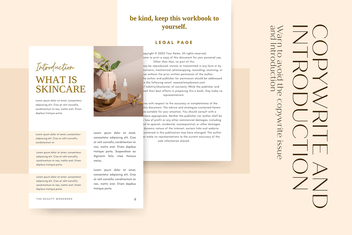 Workbook Beauty Skincare - CANVA, a Templates & Theme by Azruca (Photo 5 of 12)
