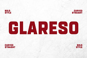 Glareso - Modern Sans Serif Typeface, a Sans Serif Font by Font Kingdom (Thumbnail 1 of 6)