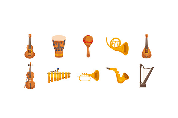 Musical Instruments Illustration Set preview 2