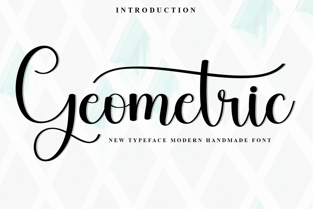 Geometric, a Handwritten Font by FreshTypeINK (Photo 1 of 8)
