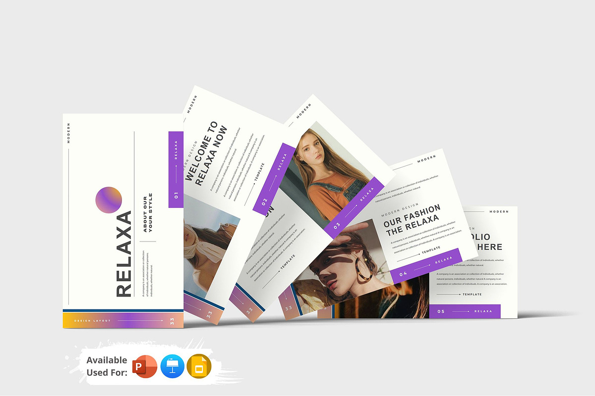 Relaxa Presentation Template, a Presentation Template by Analogous Temp (Photo 1 of 5)