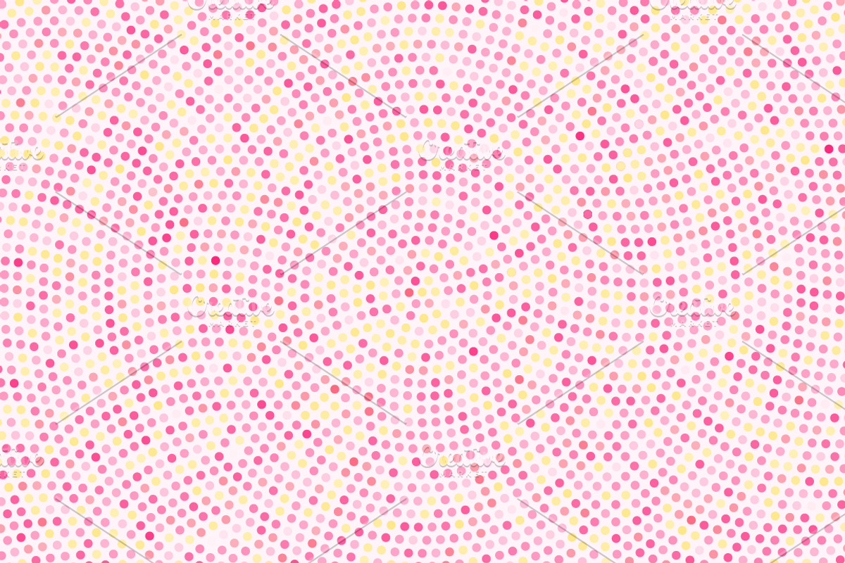 4 pink round mosaic pattern set, a Pattern Graphic by DikayaMiau