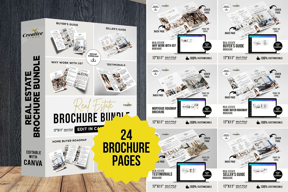 Real Estate Ultimate Mega Bundle, a Marketing Template by CreativeVinesStore (Photo 2 of 9)