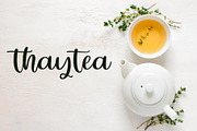 Thaytea - Handwritten Script Font, a Script Font by Fokira (Thumbnail 4 of 8)