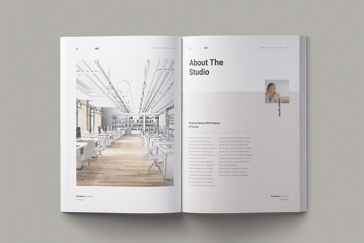 Architecture Portfolio Template, a Brochure Template by TemplateFolio-Shop (Photo 4 of 25)