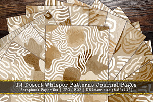 Desert Whisper Pattern Digital Paper