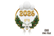 Happy Christmas Day PNG, an Illustration by DreamArtGraphic (Thumbnail 1 of 5)