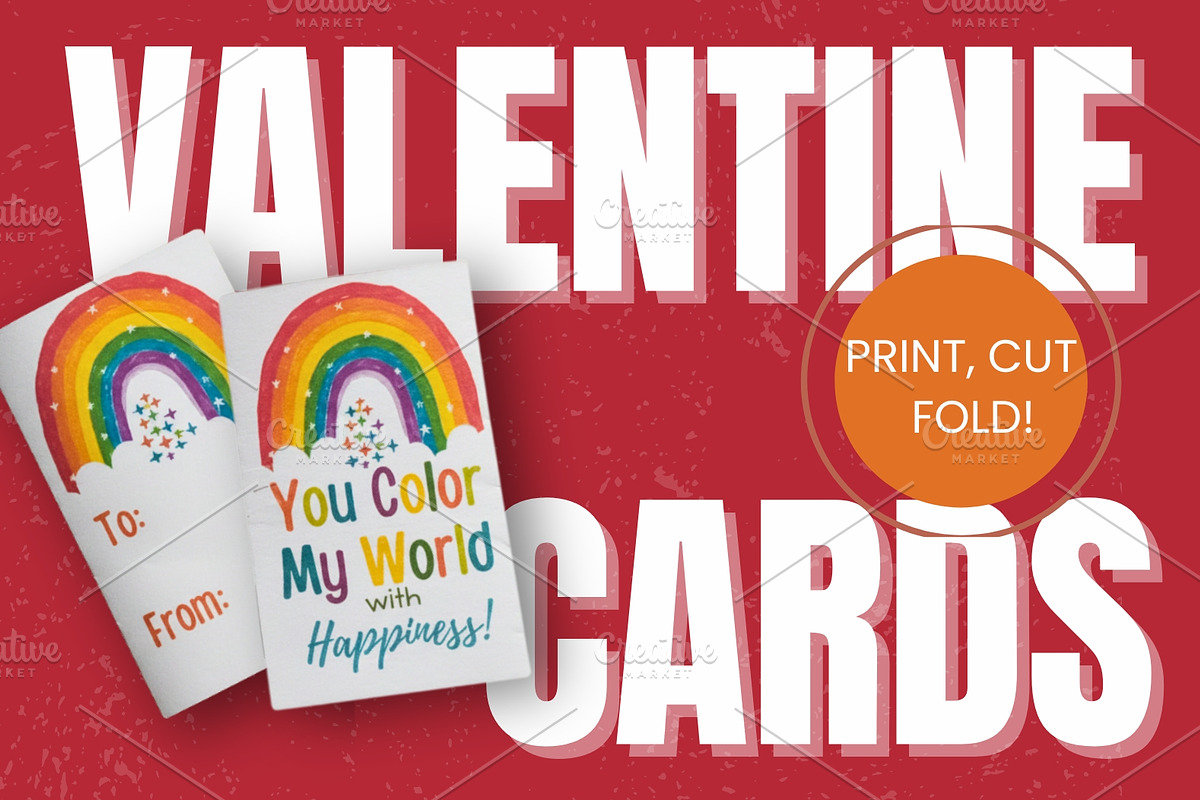 Valentine’s Cards Templates, a Print Template by Sunny Jar Designs (Photo 1 of 6)