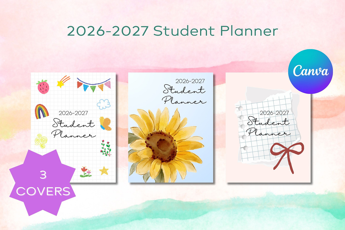 2026-2027 Student Planner, a Print Template by Adalin Shop (Photo 2 of 13)