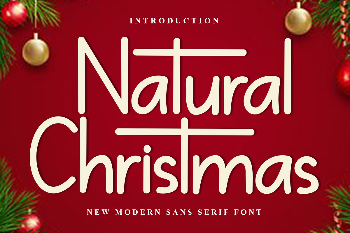 Natural Christmas, a Sans Serif Font by FreshTypeINK (Photo 1 of 8)